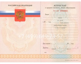 Школьный аттестат за 11 класс 2007-2009 годов