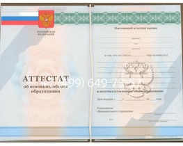 Школьный аттестат за 9 класс 2011-2013 годов